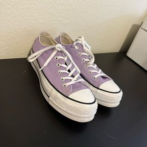 purple platform converse